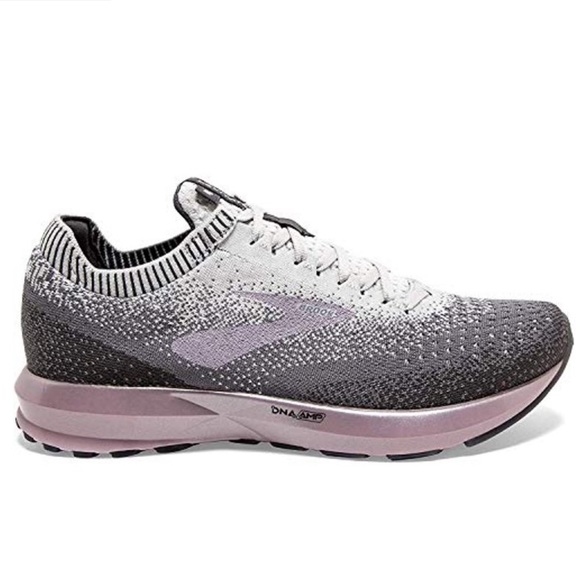 BROOKS gray / rose Levitate 2 running shoes 10.5 - Picture 1 of 14